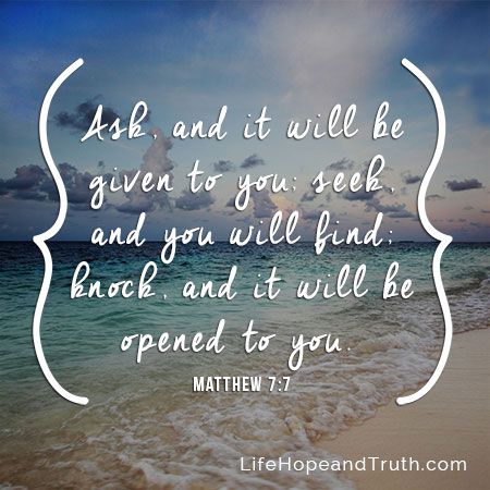 Matthew 7:7 How to Find Answers to Your Bible Questions
