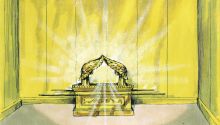 An artist's depiction of the Ark of the Covenant to illustrate the article 