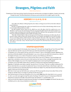 Strangers, Pilgrims and Faith