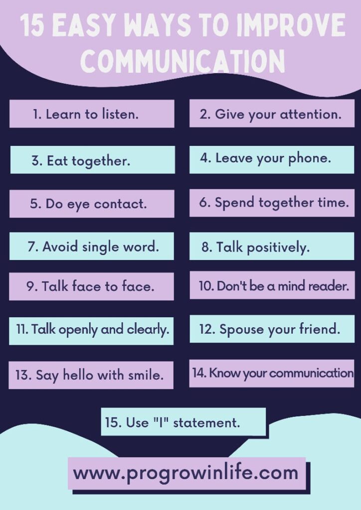 15 Easy Ways To Improve Communication With Your Spouse Pro Grow In Life